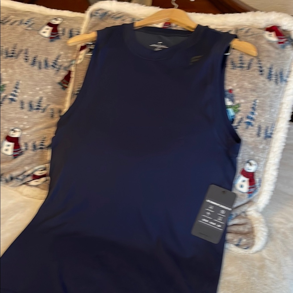 Navy Blue Sleeveless Top